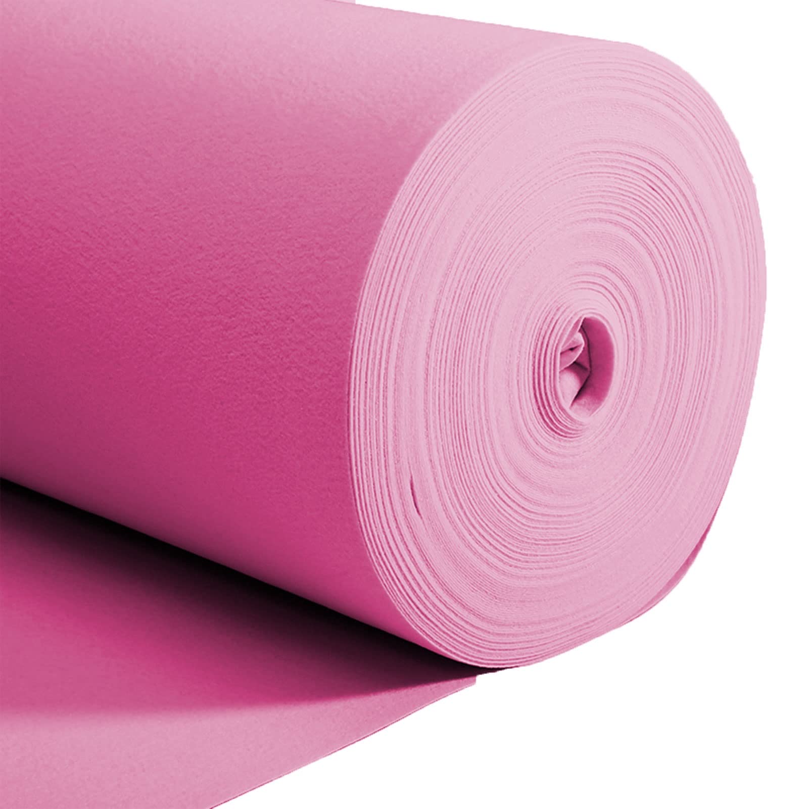 IBOWZ Hochzeitsteppich Gangläufer Rosa Gangläufer, 10 m, 20 m, 30 m, Hochzeits-Gehwegläufer, Polyester-Teppich, 2 mm, extra Dicker Teppichbodenläufer für Hochzeit, Party, Flur, zuschneidbar