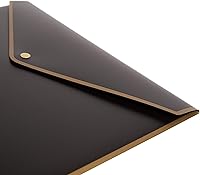 Vista 4 de U Brands Portadocumentos de poliéster negro y dorado, 10