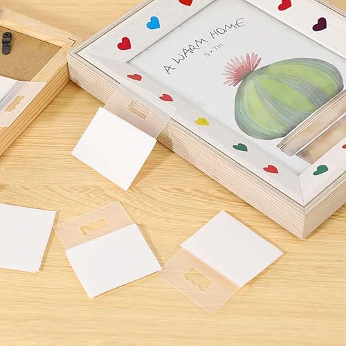 Miniatura 5 de Paquete de 30 ganchos adhesivos de plástico con dientes de sierra, colgador de fotos, sin ganchos de uñas, colgador adhesivo para tablero de espuma