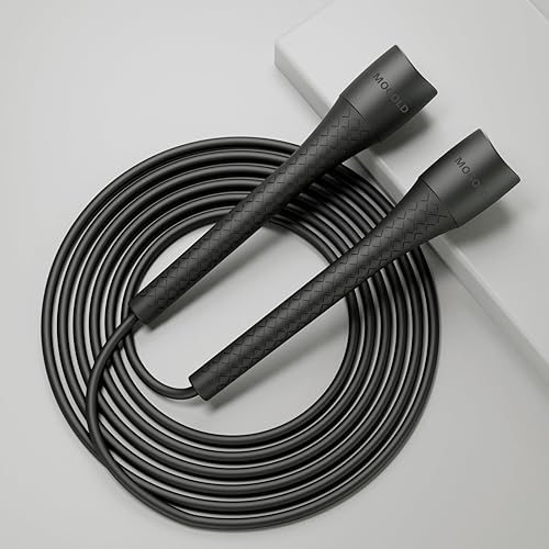 Miniatura 10 de Cuerda de saltar irrompible de PVC de 0.197 in  Asas de polipropileno de grado profesional con textura de diamante, cable de PVC de 40 veces de