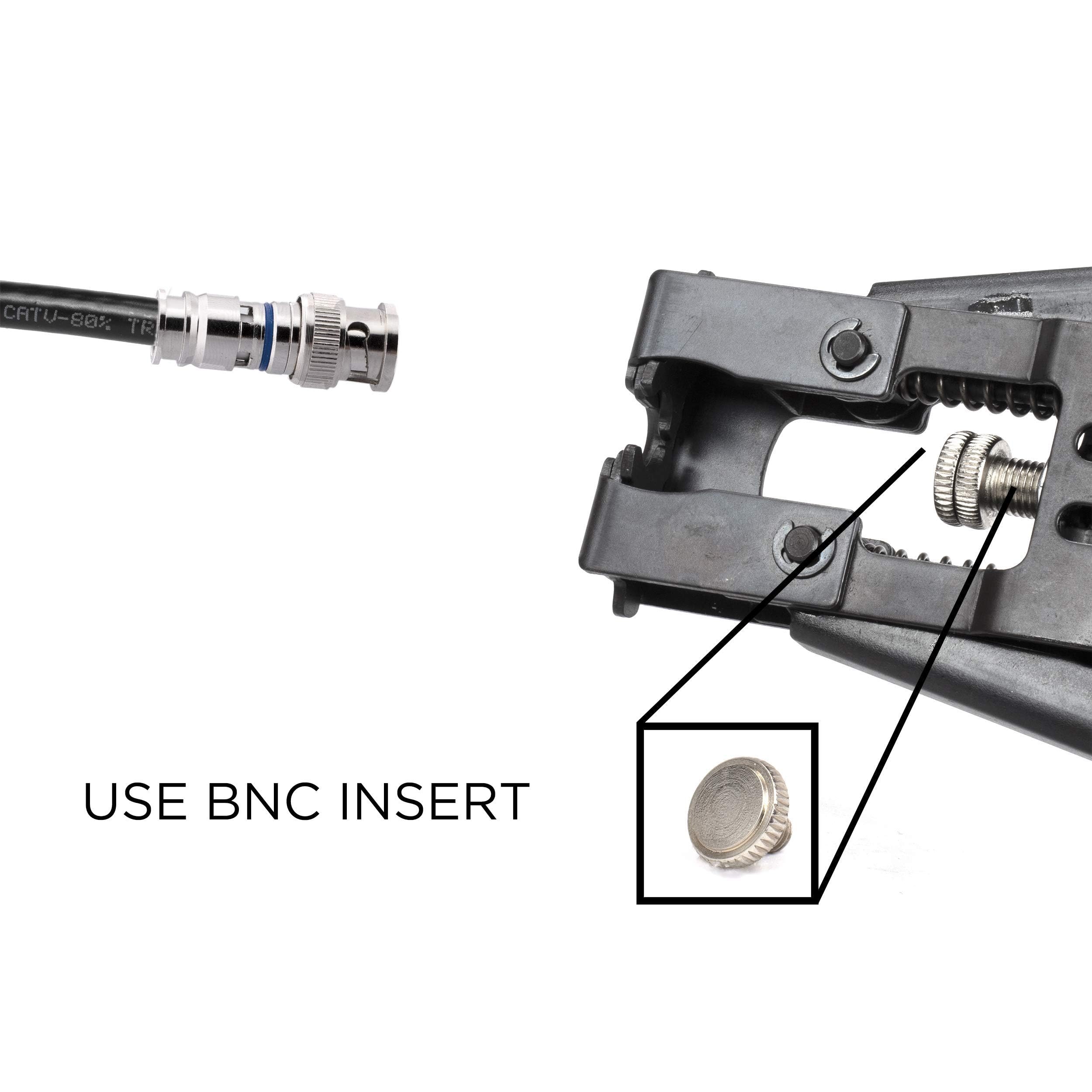 THE CIMPLE CO Lot de 50 connecteurs BNC mâles à compression pour câble coaxial RG59 - Construction solide avec des métaux de haute qualité - Pour vidéosurveillance, SDI, HD-SDI, siamois, caméra de