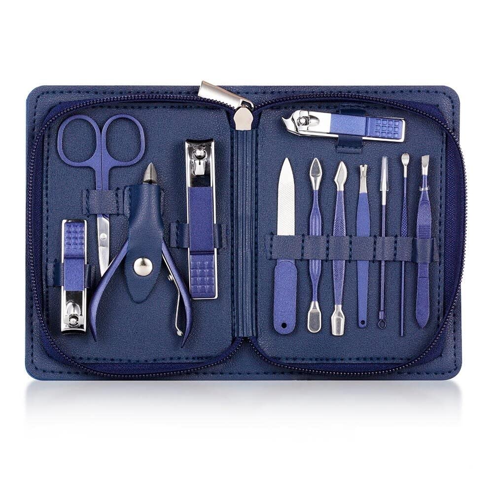 Outils de maquillage et kit de manucure 12 en 1 avec coupe-ongles pédicure