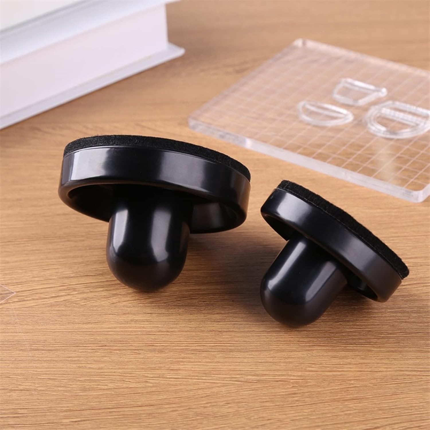 Briartw Bigger 7x9.5cm Handheld Stamping Tool Precision Press Craft Hand Tool Black for Scrapbooking Embossing Cardmaking Seal Stamp Block Pressing Tool Pressure Tool for All Stamp Platforms