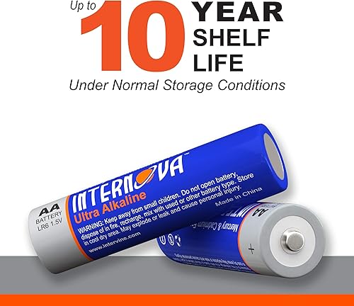 Miniatura 2 de INTERNOVA Pilas AA 24 unidades + celdas alcalinas LR6 de alto rendimiento de 1.5 V - Fácil de abrir, potencia duradera para controladores de juegos,