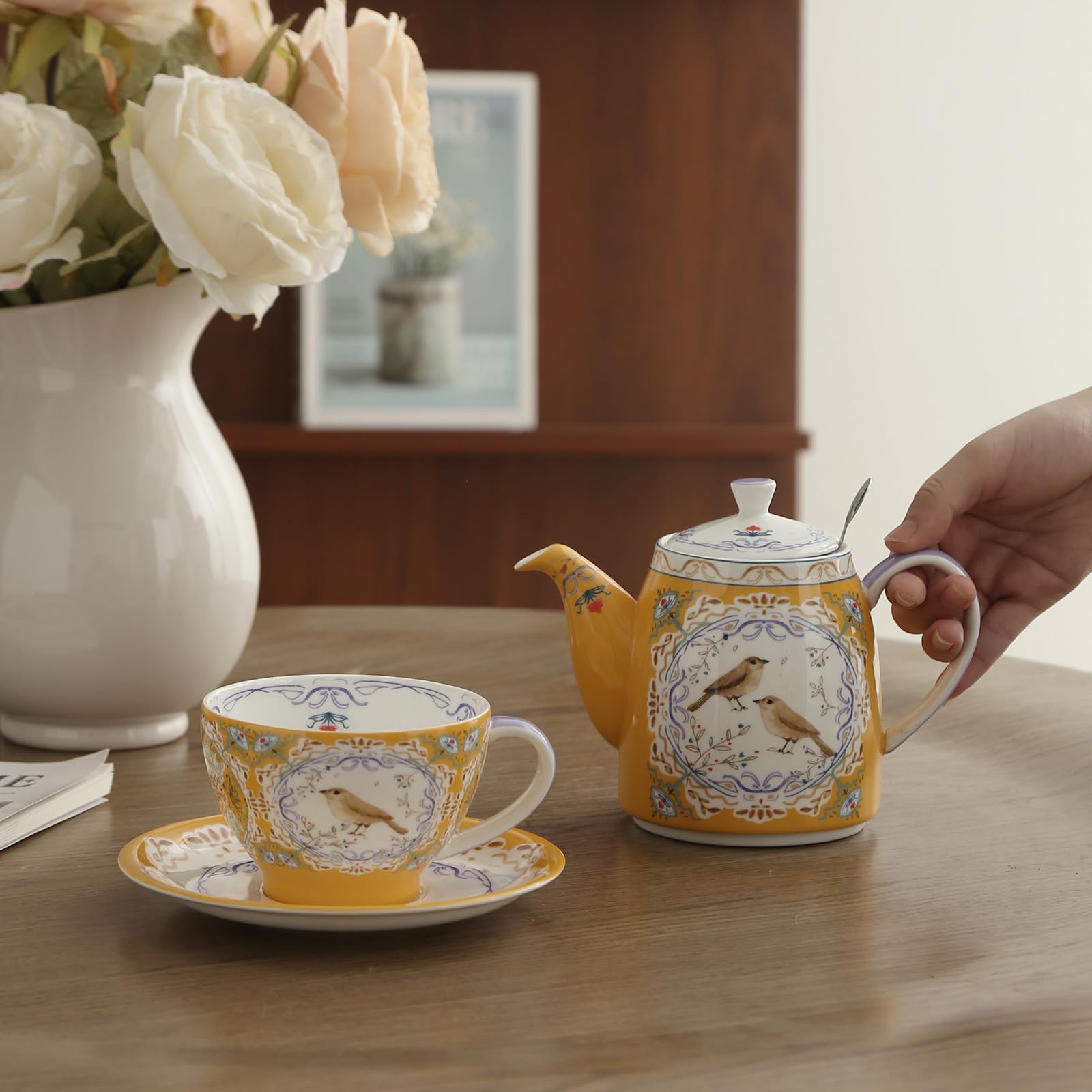 Amazon.co.jp: London Pottery ボーンチャイナ ティーポットセット