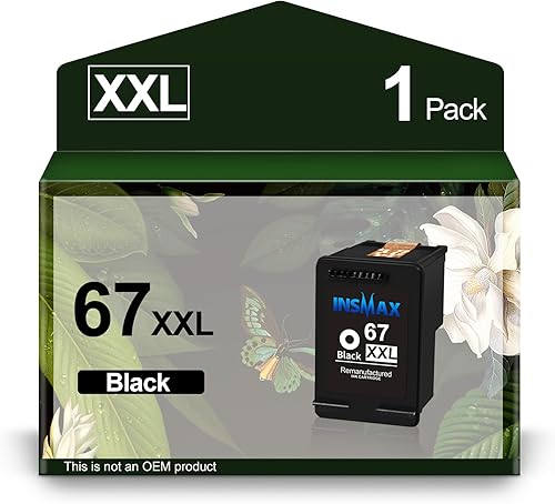 67XXL Cartuchos de tinta negra de alto rendimiento de repuesto para HP Ink 67 67XL 67XXL compatible con 6000 6055 6055e 6052 Envy Pro 6400 6455
