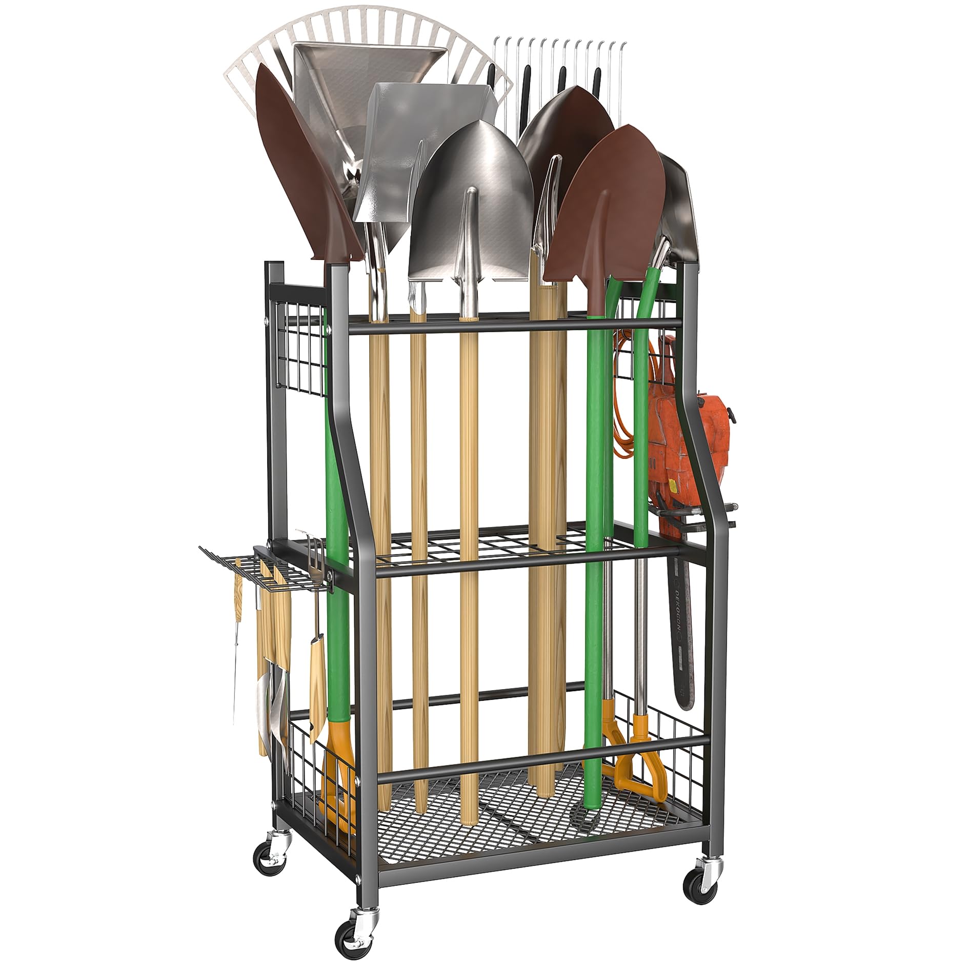WALMANN Garden Tool Organizer with Wheels