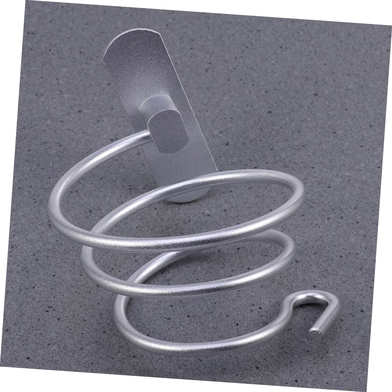 Ipetboom Hair Dryer Wall Bracket Metal Spiral Holder Storage Rack Hair Blow Dryer Holder for Bathroom