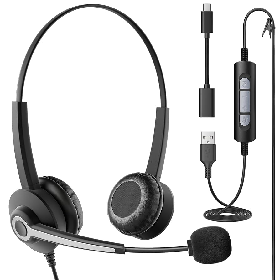 Wantek USBコンピューターヘッドセット 4個セット Amazon.co.jp: Wantek ヘッドセットUSB/TypeC/3.5mm 両耳 ノイズ