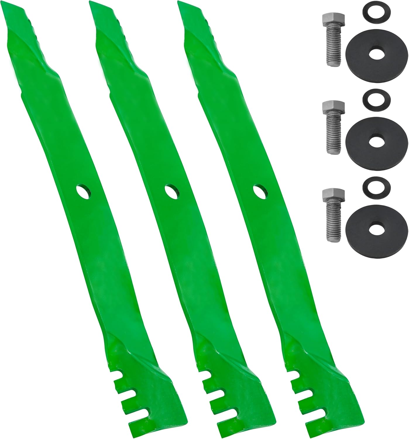 Caltric 72" Deck Blade with Bolt Compatible with John Deere Z830A Z930A Z930M Z950A Z950M Z950R Z955M Z960M Z965M Z975M Z985R Z994R Z997R