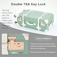 Amazon.com | 7998 Vintage Luggage Set, 2 Piece Spinner Suitcase