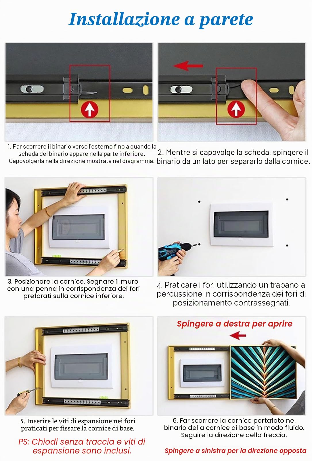 Copri quadro elettrico Coperchio Scorrevole Decorativo per Scatola Fusibili, Coperchio per Scatola Contatori Largo 30, 40, 50, 60 cm, Interruttore Elettrico(Style D,20x24in/50x60cm)
