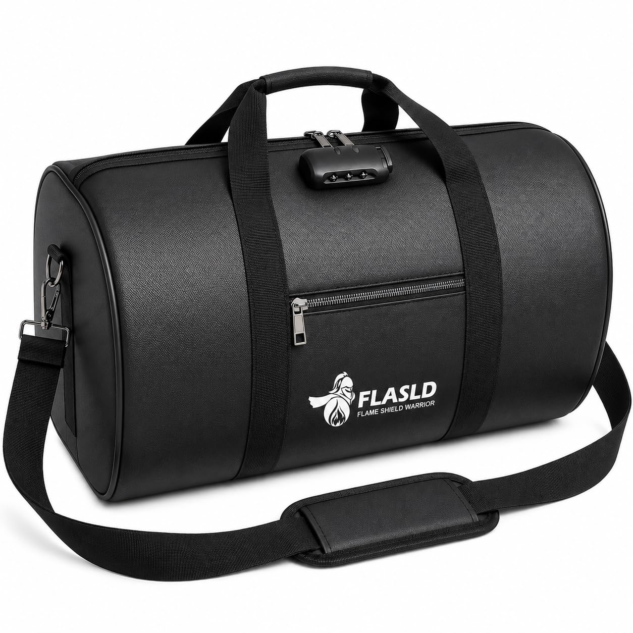 FLASLD Große feuerfeste Dokumententasche, 45,7 x 25,4 x 21,6 cm, tragbare, wasserdichte Box für Reisen, Camping, Organizer mit mehreren Fächern für Bargeld, Wertsachen, abschließbarer Safe mit