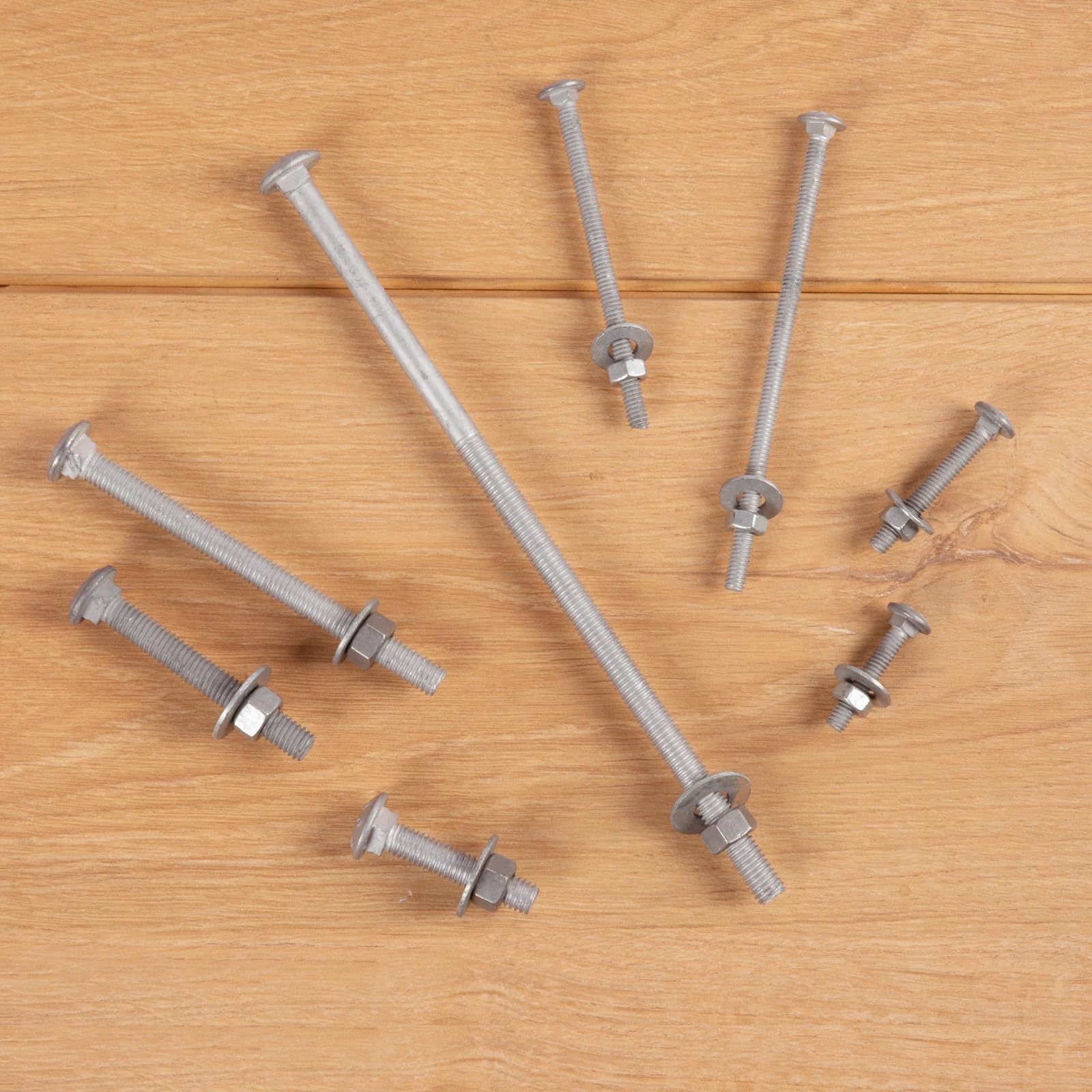 Galvanized Carriage Bolts - 25 Pack 1/2" x 9" -6
