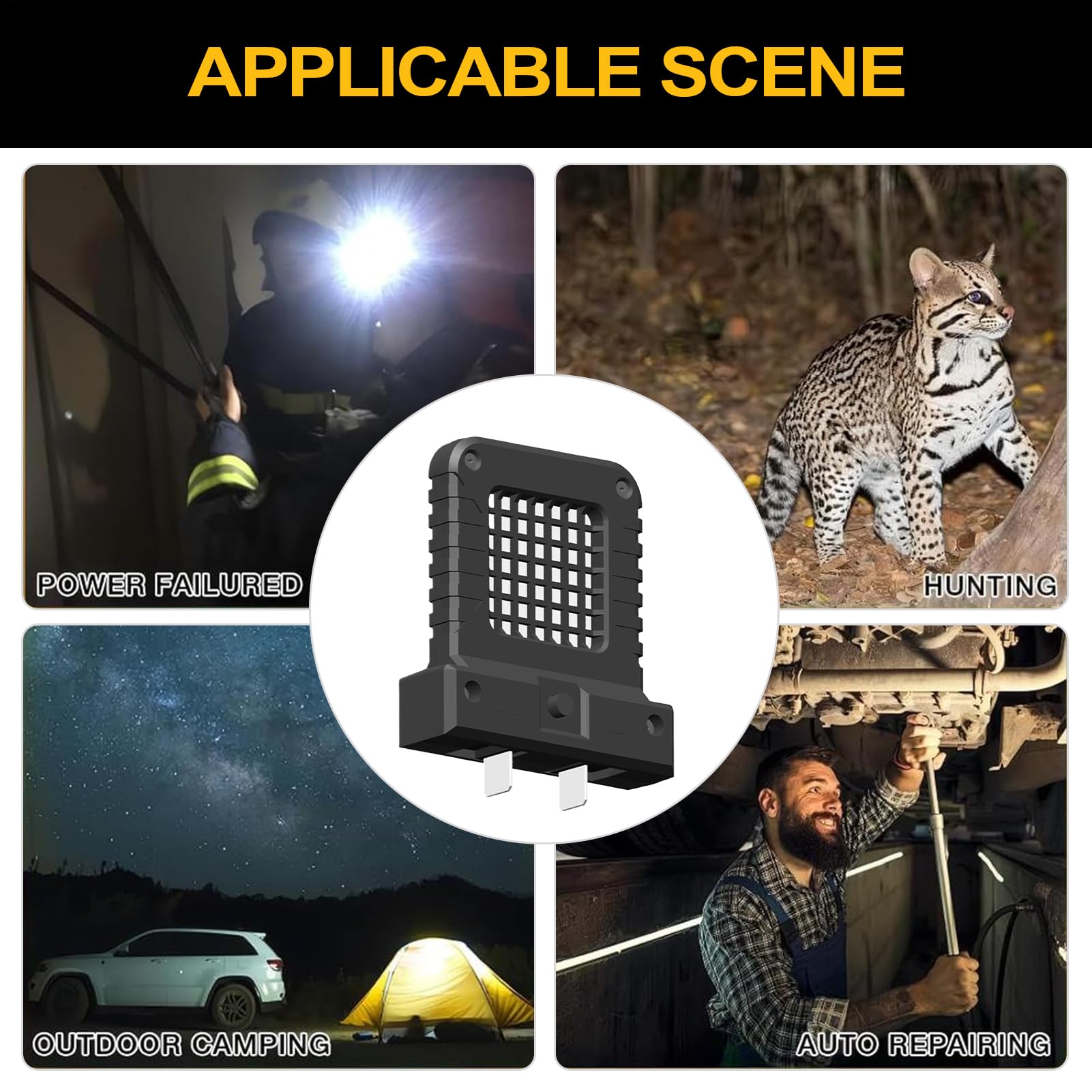 LED Arbeitsleuchte 21V - IP67 Wasserdicht Mit Verstellbarem Stecker