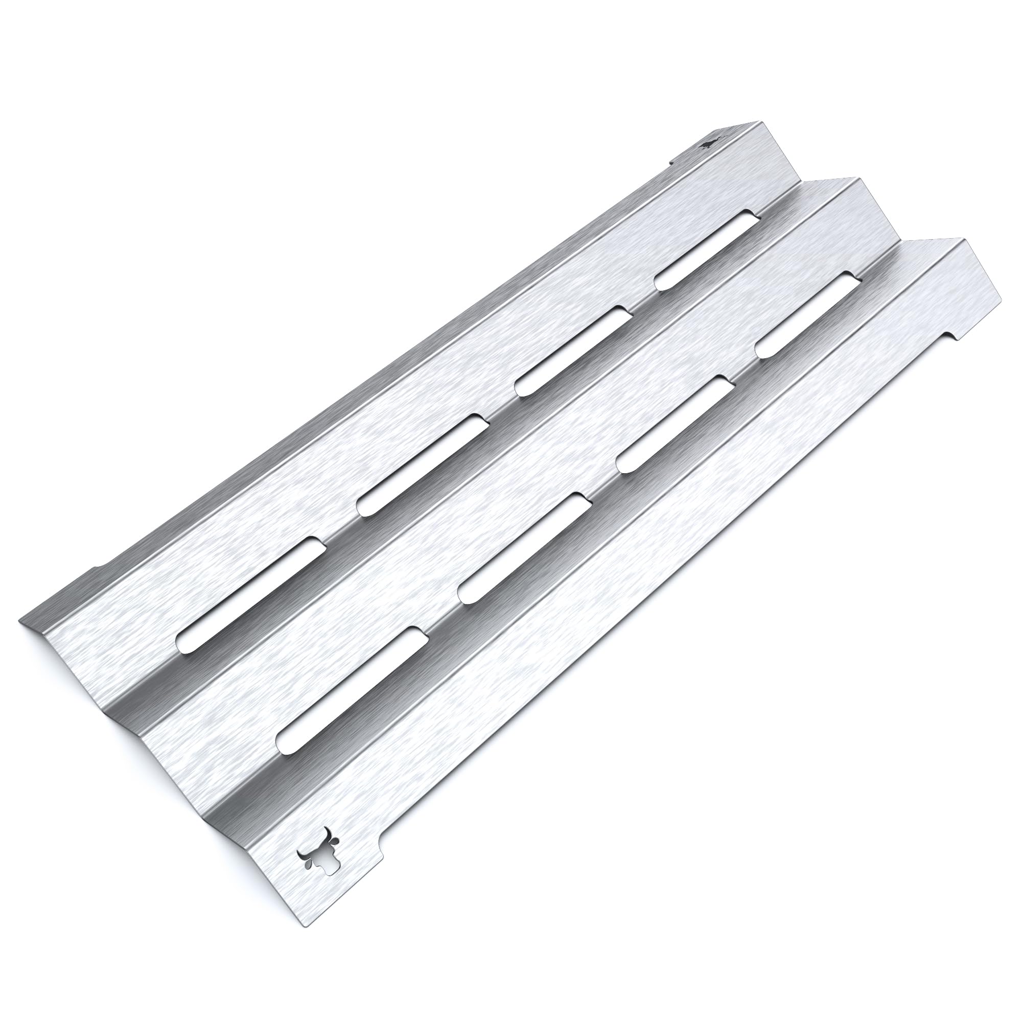 tuning-art GA20 Gasgrill Brennerabdeckung Edelstahl kompatibel mit Napoleon LEX485 | LEX605 | LEX730 | Brennerschutz | Passgenau, Farbe:4er Set Matt Bulle