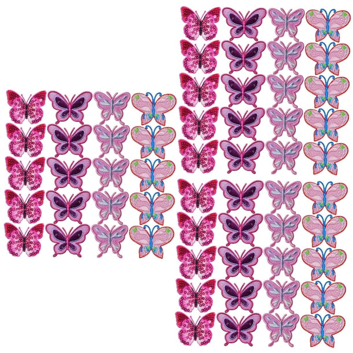 60 Piezas De Bordado De Sombreros Con Decoración De Hierro Reemplazables Bordados Para Ropa De Ropa Pequeños Adorables De