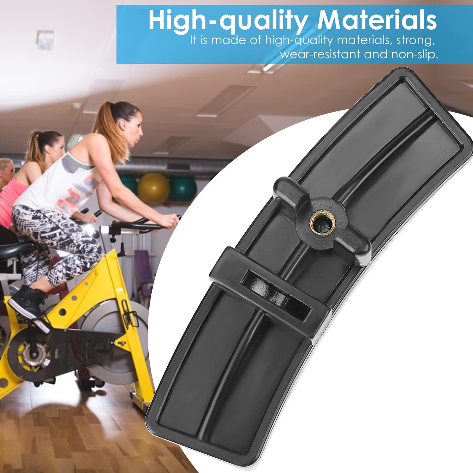 Pastillas De Freno HANABASS Para Bicis De Spinning – Cuero Marrón Claro, Fáciles De Instalar, Duraderas
