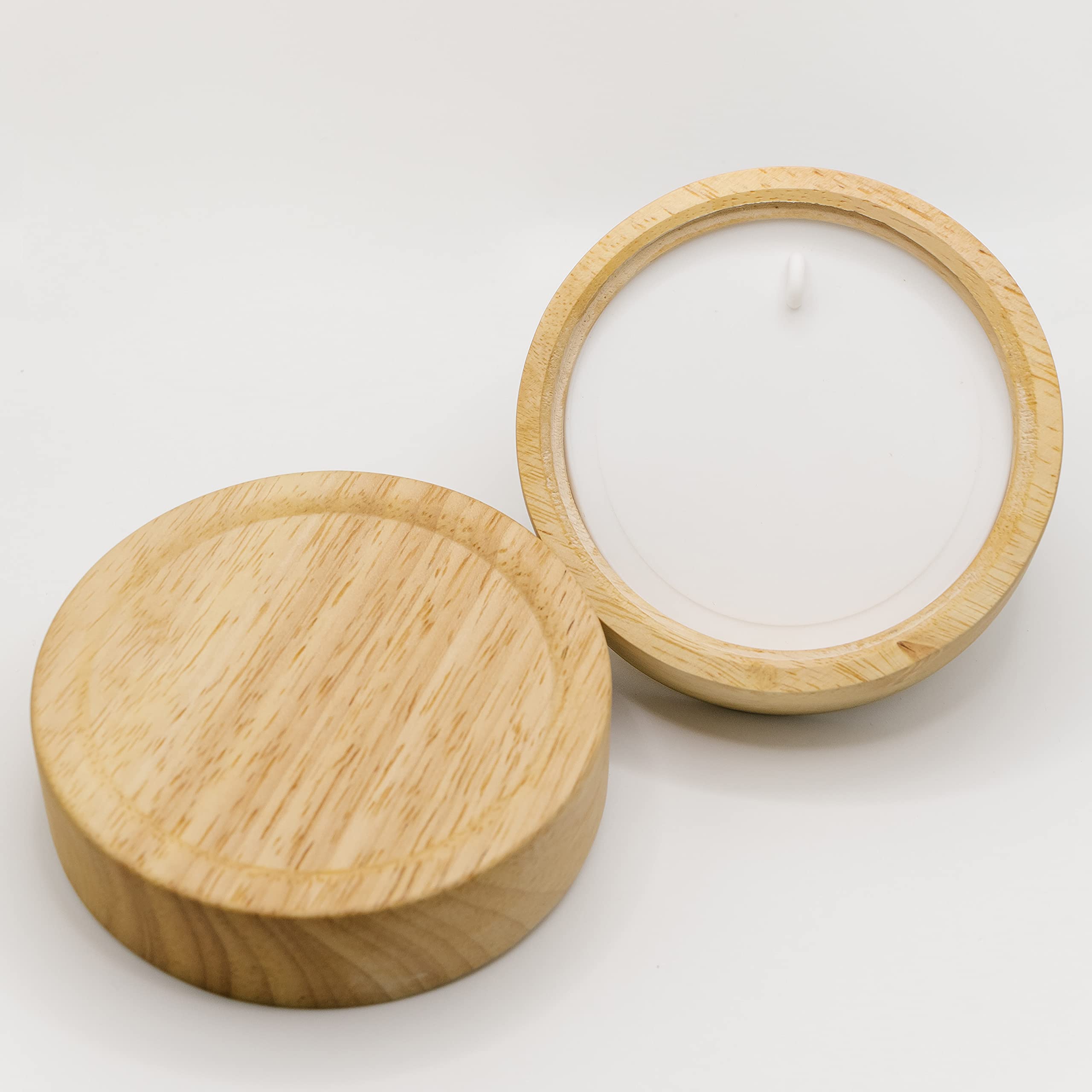 Buy Wooden Wide Mouth Mason Jar Lids (Zero Waste Pkg of 4) for Stacking Storage, Sustainable