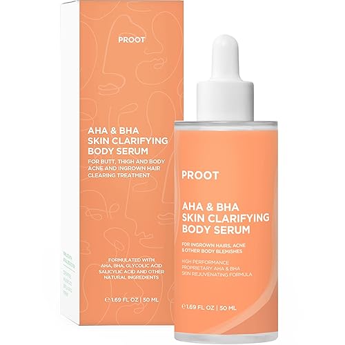 Suero de tratamiento para el acné en los glúteos y el cabello encarnado | AHA y BHA Tratamiento para el acné de glúteos y cabello encarnado para