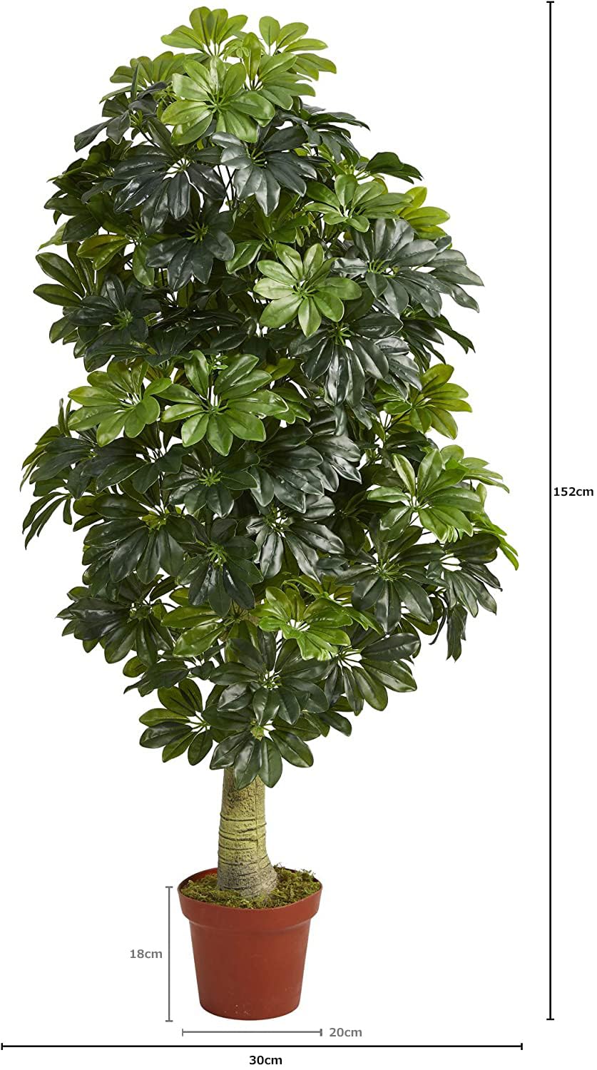 【在庫セール】Nearly Natural 人工樹木 シェフレラ リアルタッチ Amazon｜Nearly Natural 人工樹木 シェフレラ リアルタッチ 1.5m