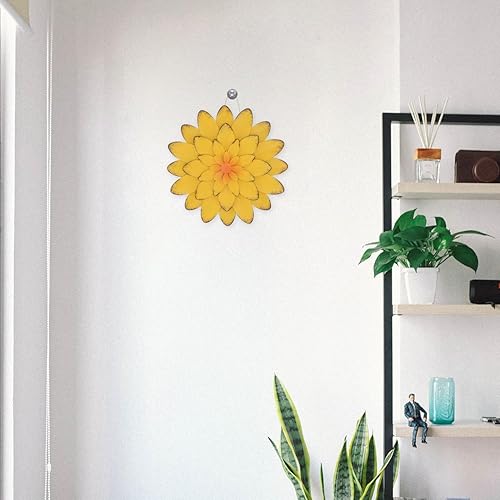 Miniatura 7 de Abaodam 1 pieza de hierro forjado de flores artificiales de jardín de metal arte de pared de metal decoración de arte de pared colgante de pared