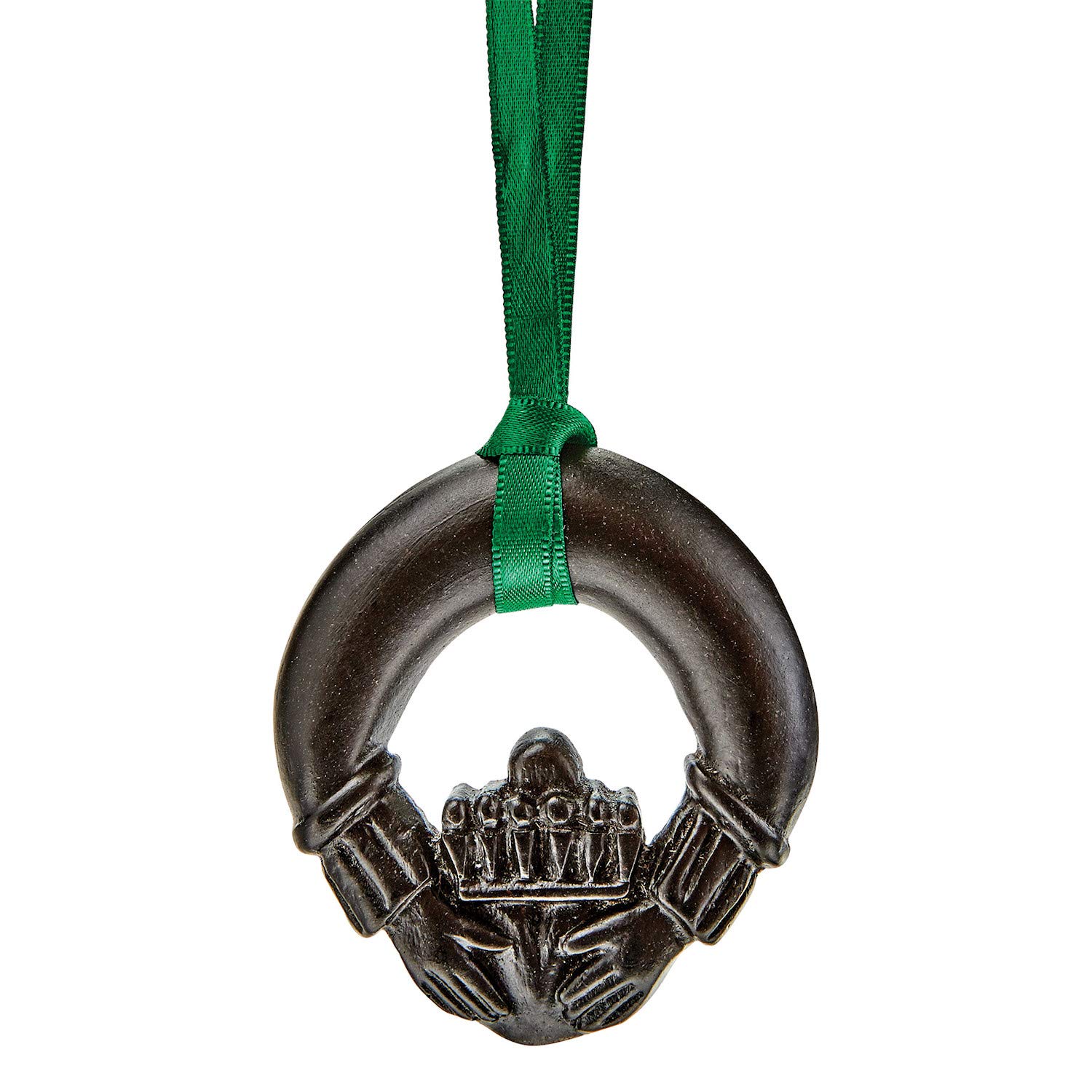 Island Turf Crafts Golden Irish Turf Claddagh (Hanging Decoration)