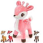 Lazada Christmas Plush Deer Stuffed Animal Pink Deer Plush Toy Baby Toys for Plump Tail 10 Inches Pink