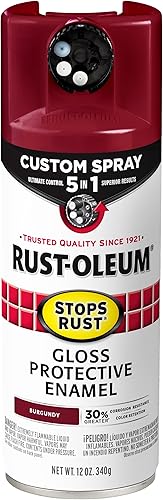 Rust-Oleum 376857 - Pintura en aerosol 5 en 1 personalizada para prevención del óxido, 12 onzas, marrón plano