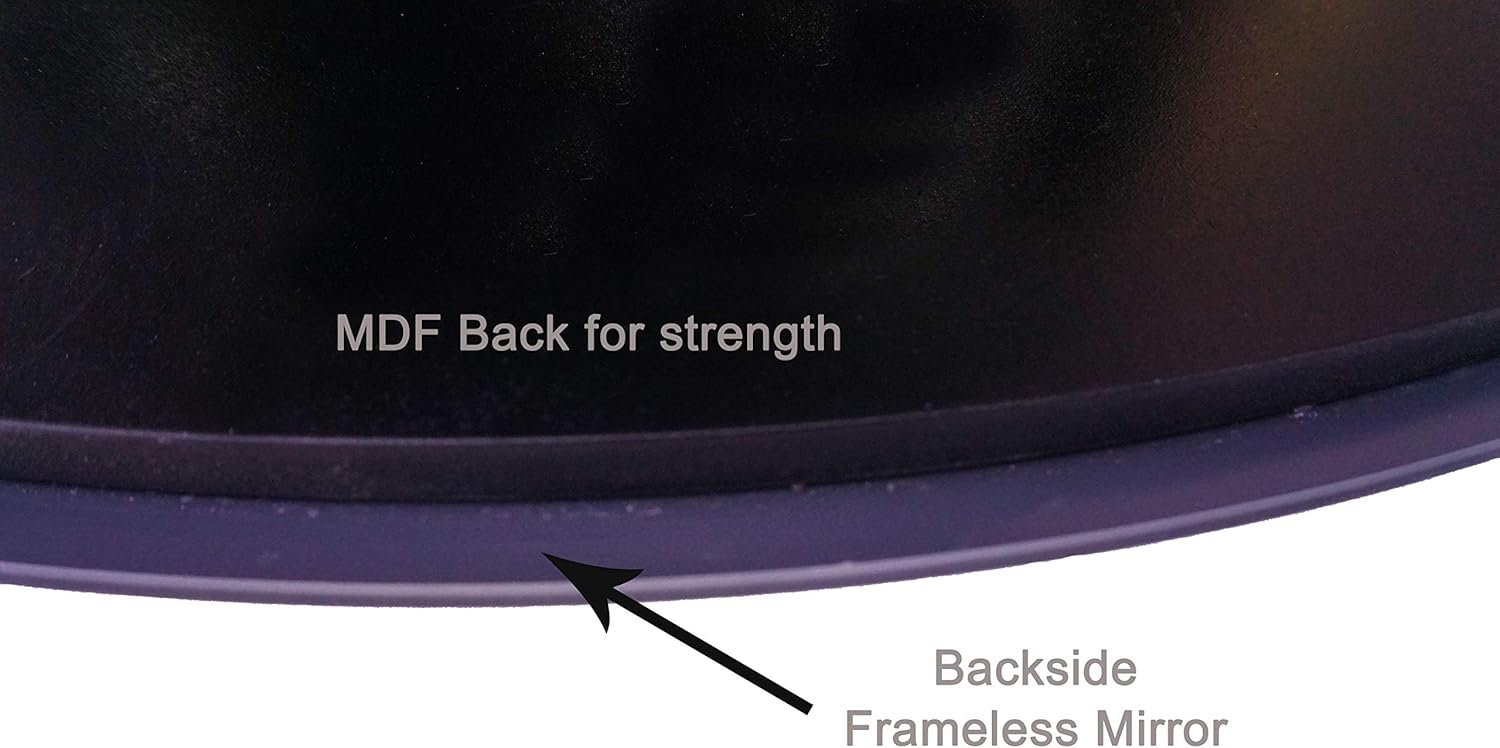 Lulu Decor, 24" Round Wall Mirror Beveled Border (24" Bevel)