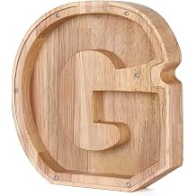 Personalized Wooden Letter Piggy Bank English Alphabet A-Z Letter Gift Home Decoration G