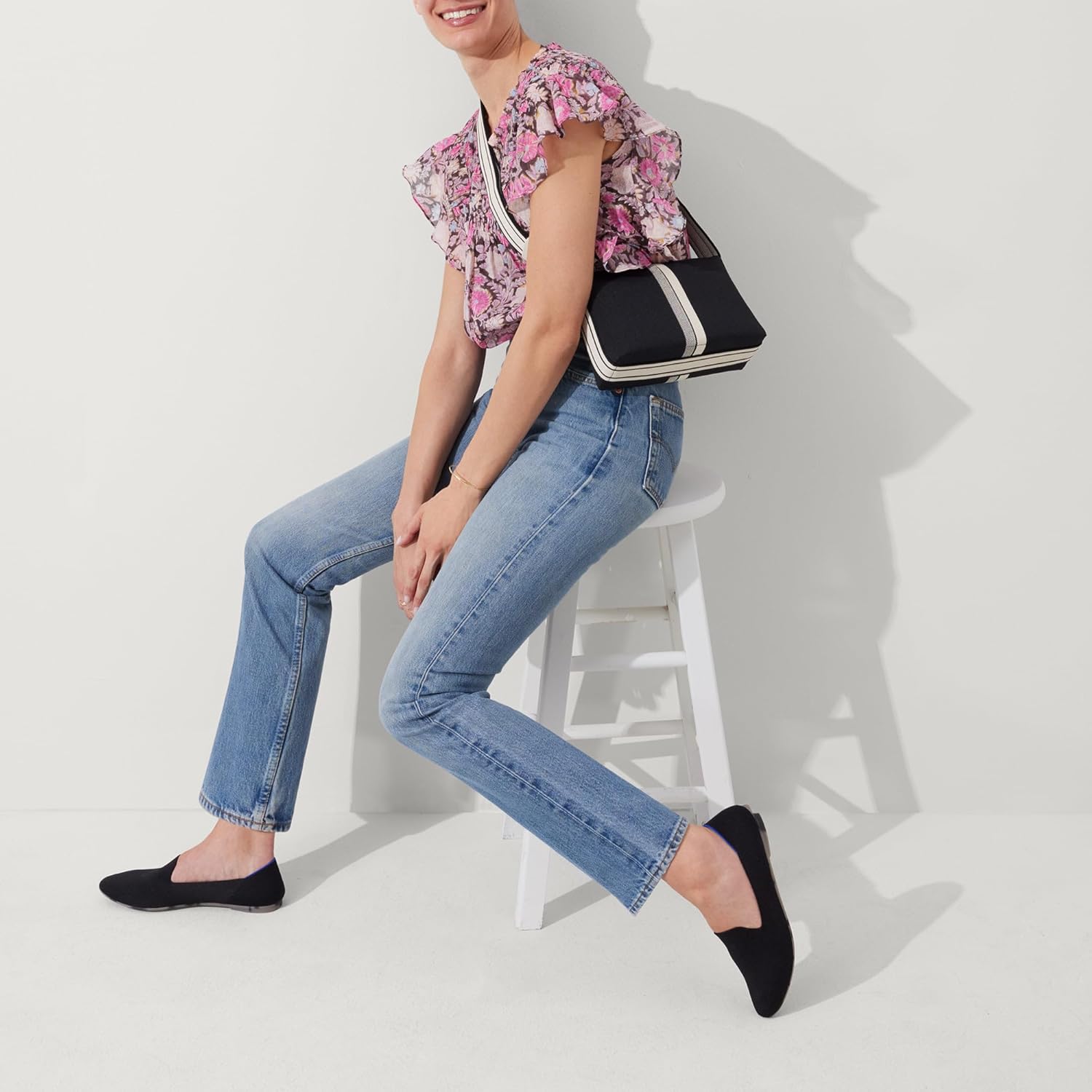 Rothy's The Casual Crossbody, Small & Durable Everyday Women's Handbag, Made from Recycled Plastic Bottles & Machine Washable