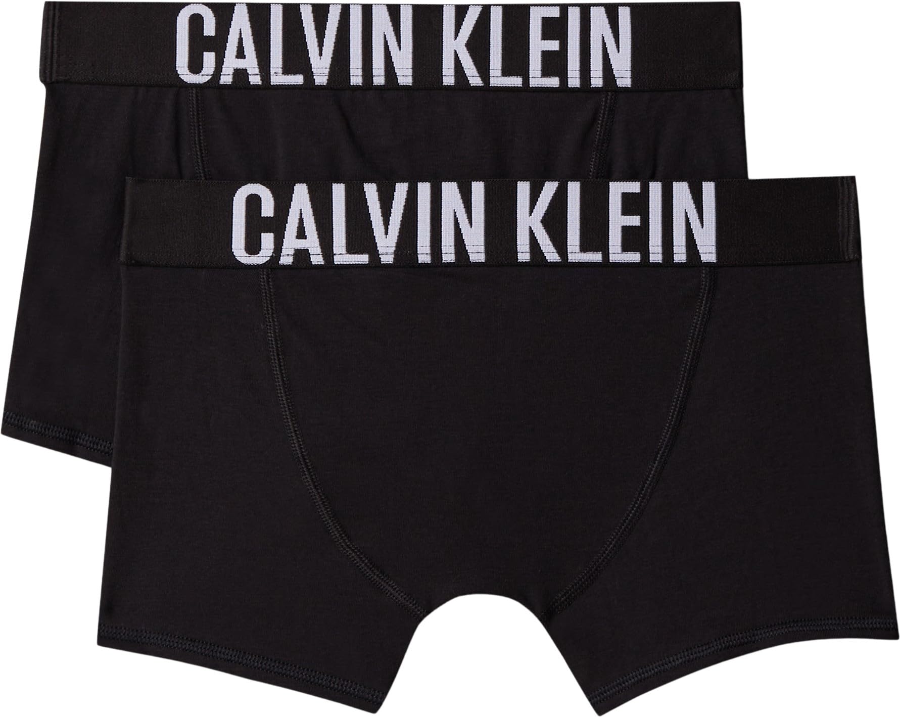 Calvin Klein Mutande Intimo Boxer Aderenti Neri Bambino in Confezione da 2