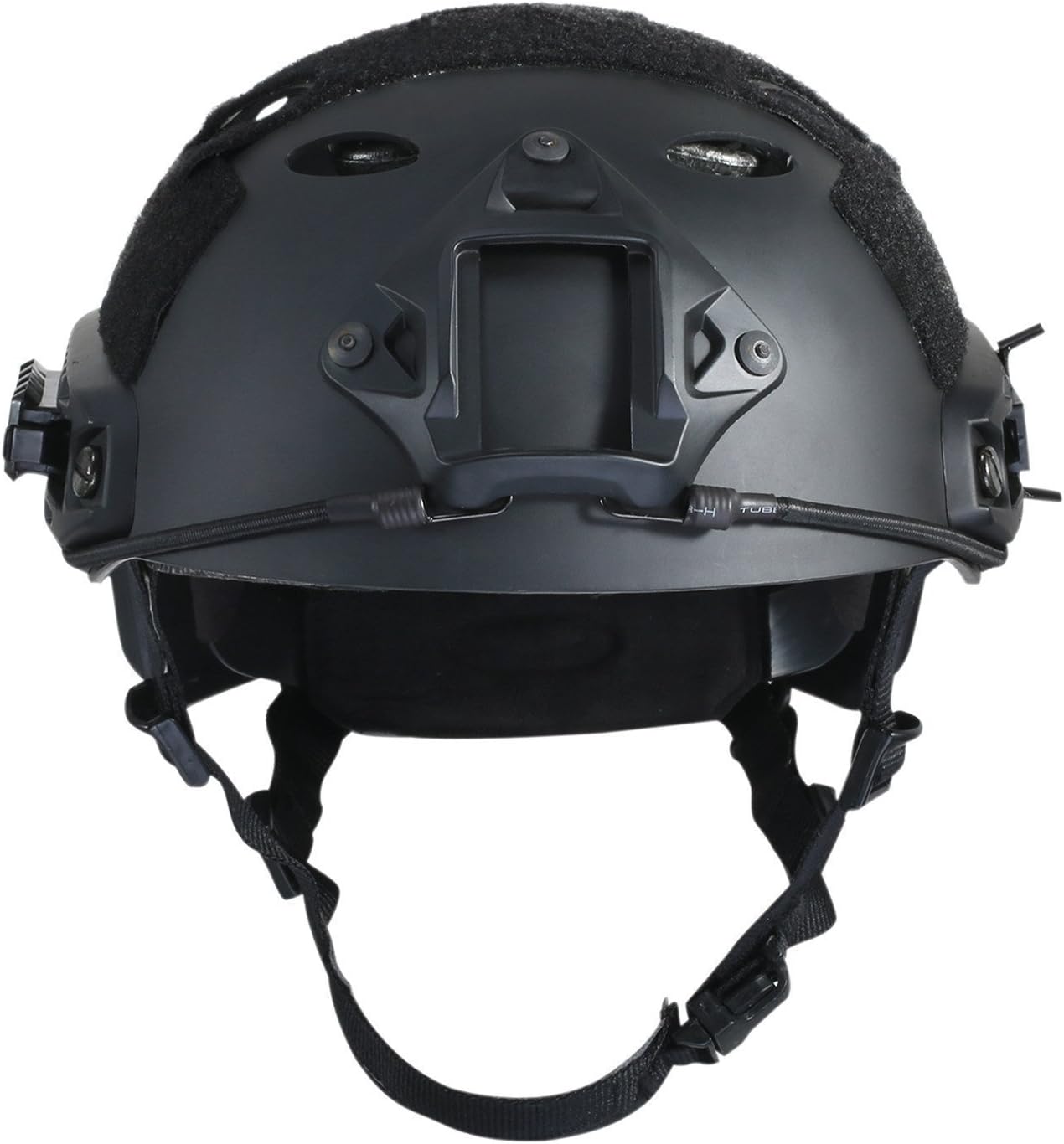 iMeshbean PJ Type Tactical Multifunctional Fast Helmet with Visor Goggles Version Black, Also with Airsoft Half Face Mask (Black) : Sports & Outdoors