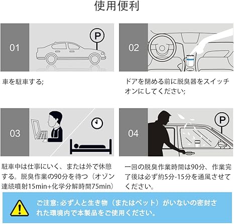 Amazon Co Jp Nwk 空気清浄機 小型 車用 オゾン発生器 省エネ脱臭器 消臭 業務用 花粉対策 ホーム キッチン
