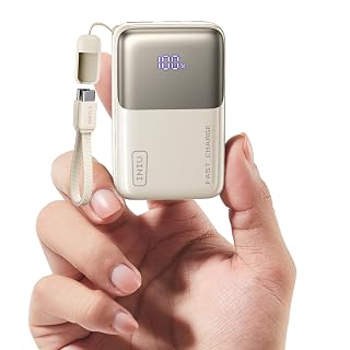 INIU Pocket Size Portable Charger, Ultra Small 10000mAh 45W PD Power Bank, Fast Charging Battery Pack, Travel Essentials Powerbank for iPhone 17 16 Pro Air, Xiaomi 17 Pro Max 16 15 14, Samsung S24 etc - Amazon product rated Grade A
