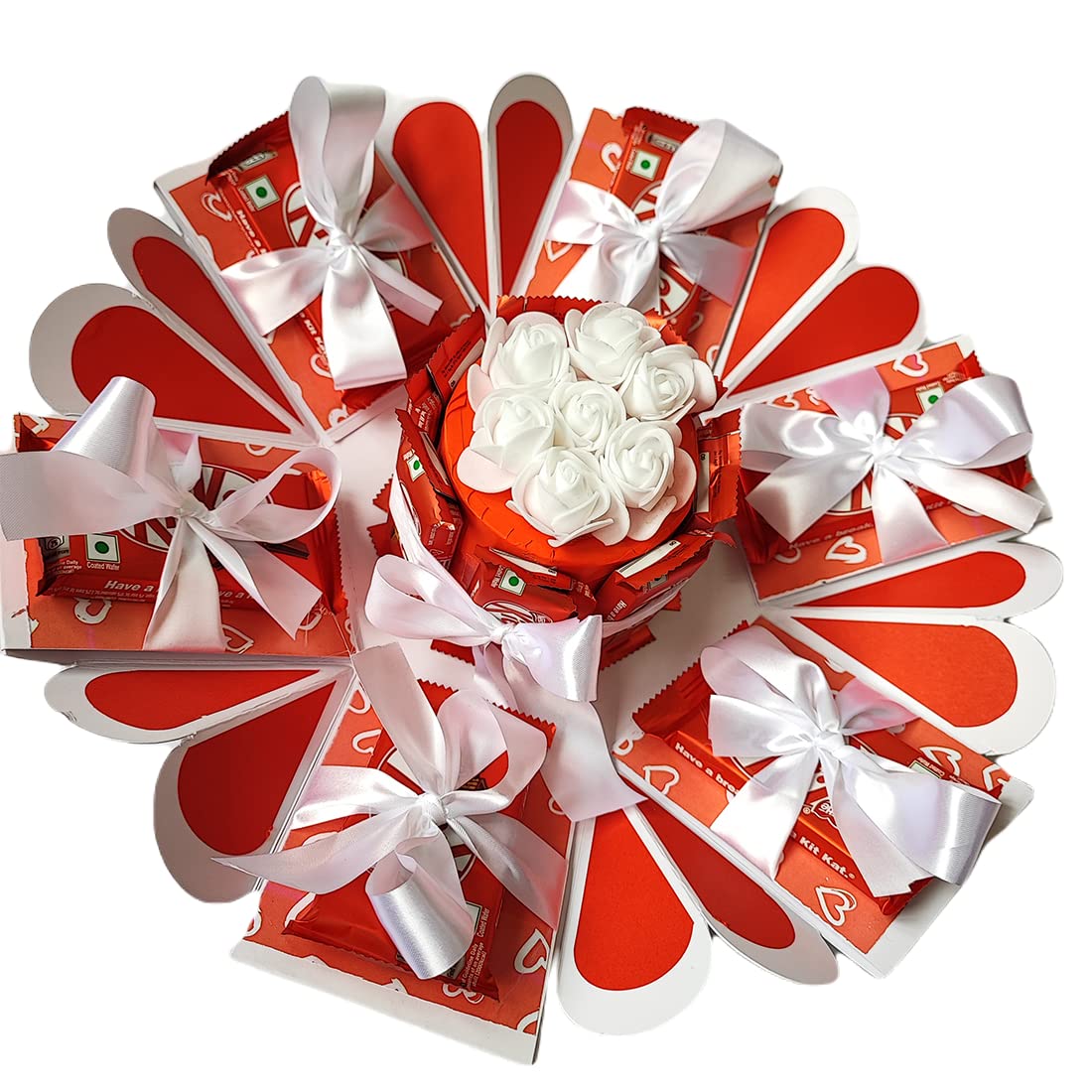 Chandrans Creation Birthday Chocolate Explosive Box Six Hand White | Chocolates Birthday Gift Card (Contains Chocolate), 500 Grams (Pack Of 1) (B0BYZ82TBM) Amazon Price History, Amazon Price Tracker