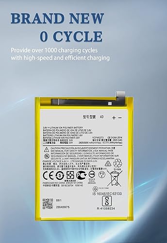 Miniatura 3 de Batería Moto G7, actualizada 2820mAh JE40 Batería de repuesto para Moto G7 Play XT1952-4 XT1952-2 XT1952-1, Moto G7 XT1962-1 XT1962 XT1962-4