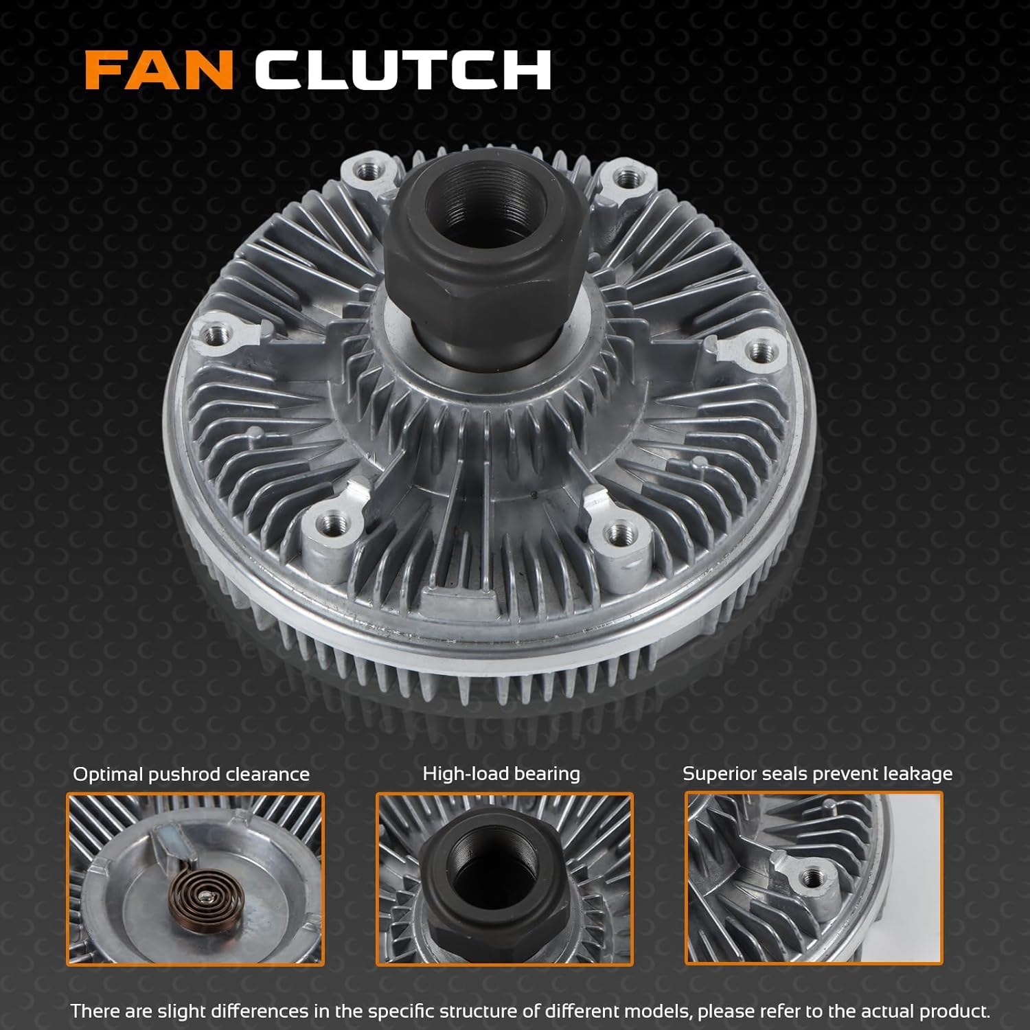 Engine Cooling Fan Clutch 7C4ZA616BA 7C4Z8A616BA 3584438C3 Replacement Compatible with International DT466E Diesel Engine