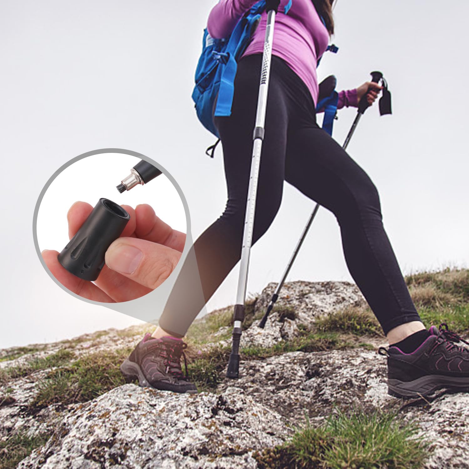 8 Pezzi Di Accessori Per Tubi Escursionistici, Protezione Della Stampella, Accessori Per Cani Da Trekking, Copertura Di Protezione Della Protezione Di Schöttische Con Escursione Di Slittamento.