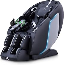 MassaMAX 4D Full Body Massage Chair with Zero Gravity, Extendable Footrest, SL Track, 15 Modes, AI Voice Control, Yoga Stretch, Foot Rollers, and Waist & Calves Heating Comfort with Cover Black