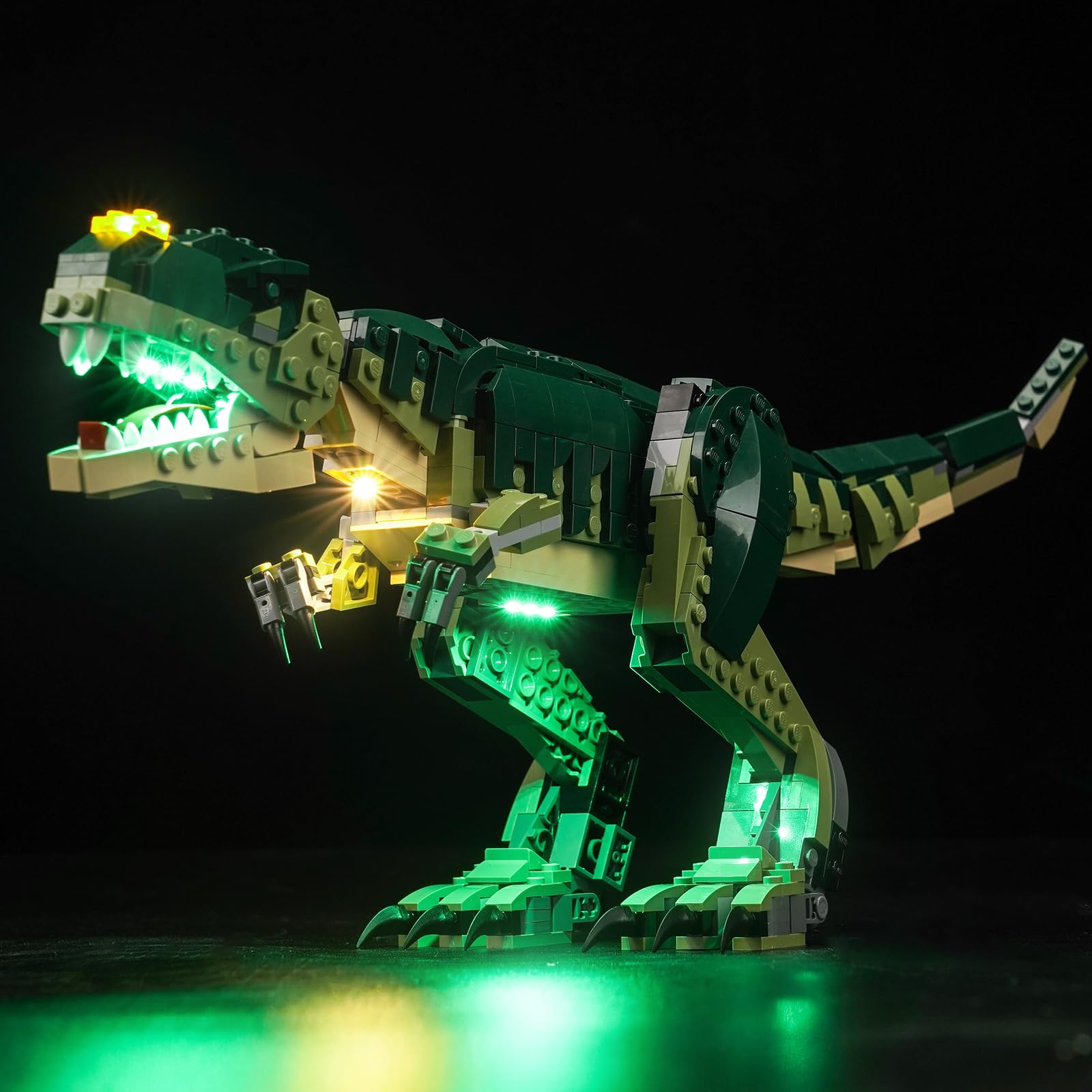 LocoLee LED Light Kit Compatible with Lego 3-in-1 T. rex - No Models Only Light, Creative Lighting Set Accessories Compatible with Lego T. rex 31151 Set