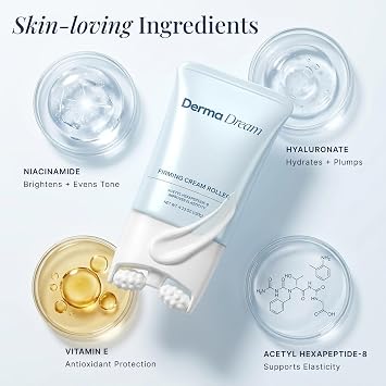 MyoRoll Firming Neck Cream with Roller for Crepey Skin, Chest, 2 oz