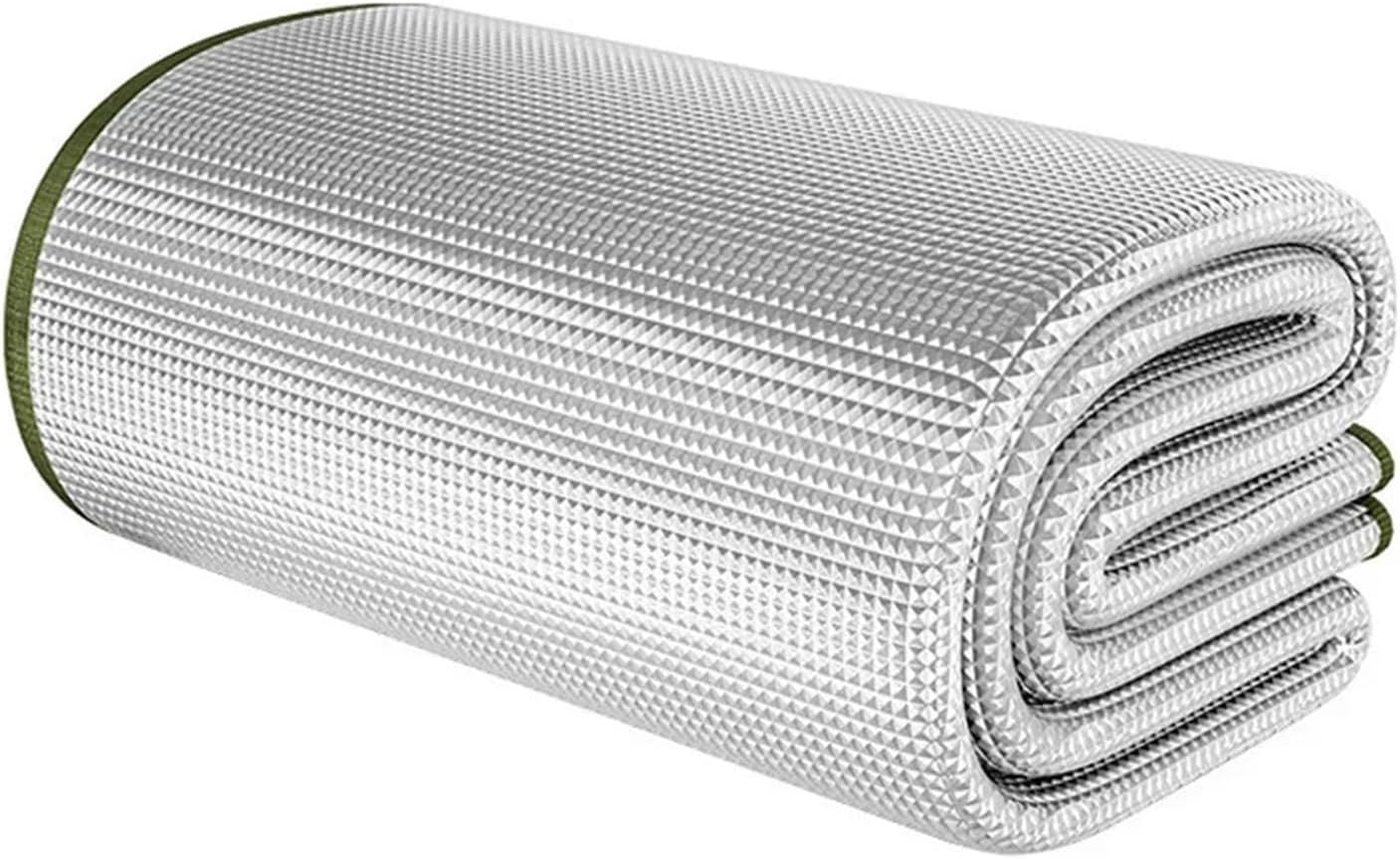 Aluminium Sleeping Mat Foam Foil Blanket Aluminum Insulation Mat Sleeping Pad Thermal Outdoor Tent Footprint Reflecting Heat