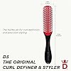Cepillo desenredante y definidor de rizos Denman D3 Original para cabello rizado, 7 filas, para mujeres y hombres 2