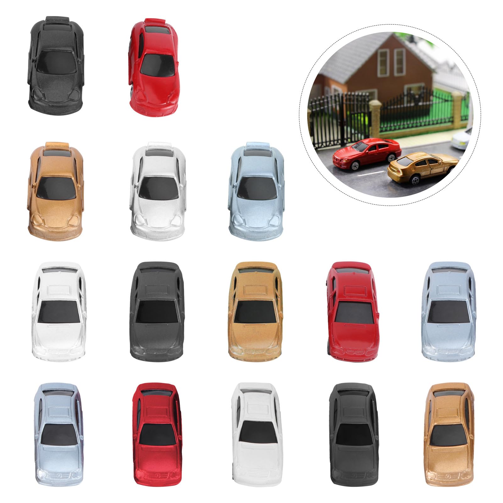 Plástico Mini Coches Modelo 1: 75, 50 Piezas para Niños