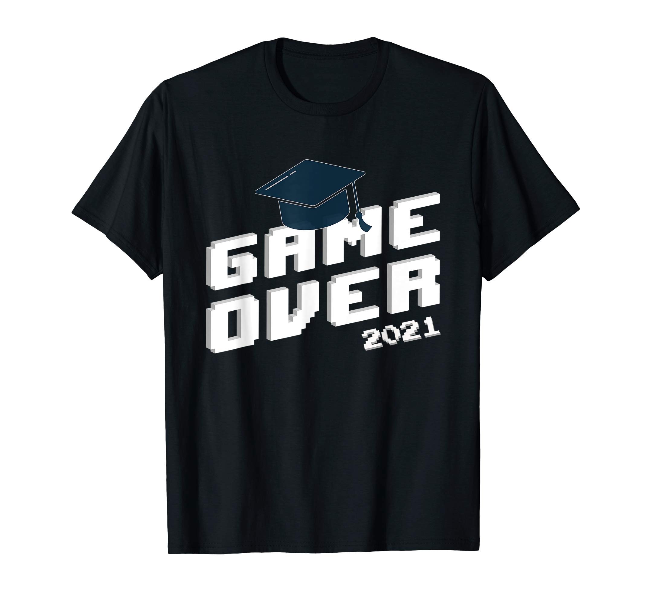Funny 2021 graduation gifts, Senior Gamer Game Over Grad T-Shirt