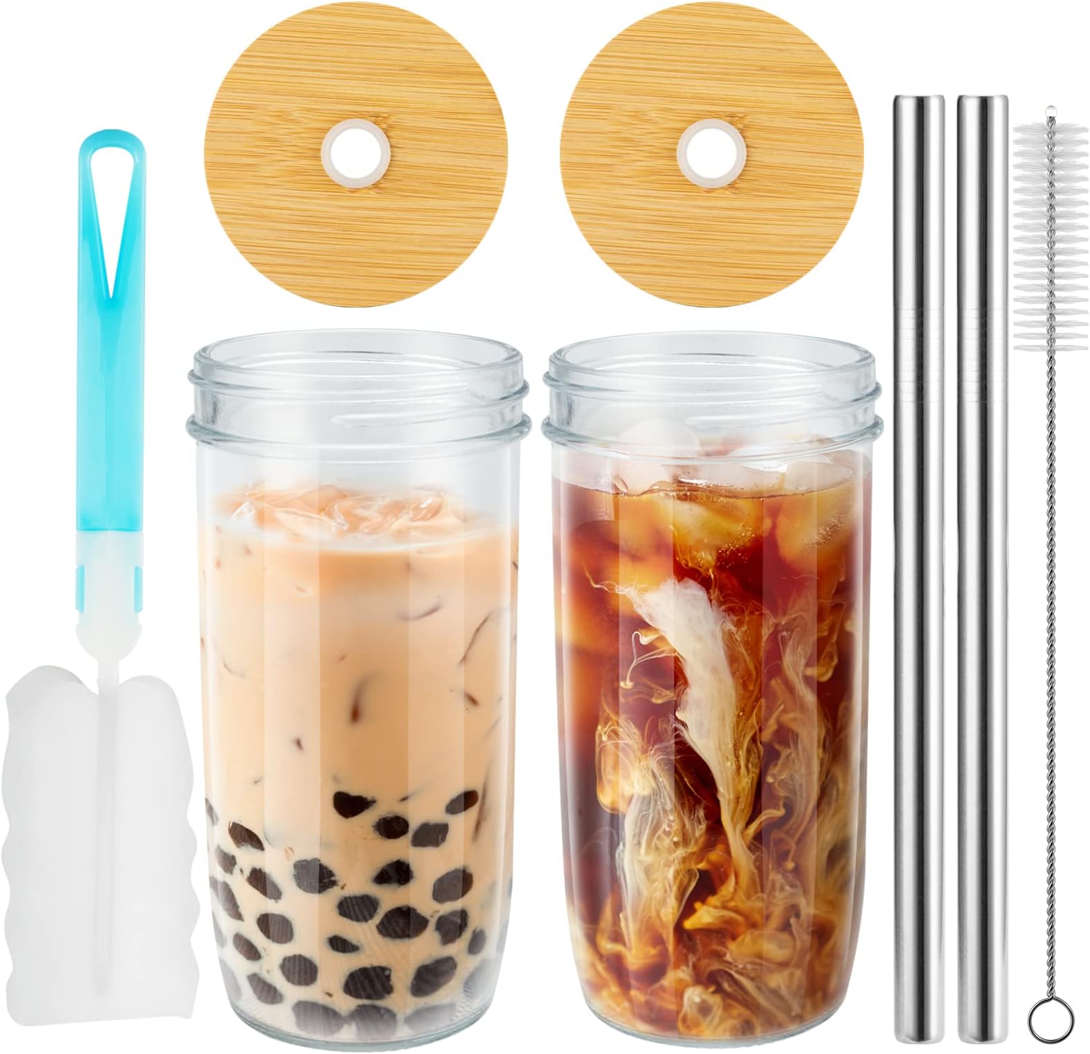 Lot De 2 Tasses à Thé Duo Leonardo HOME 360 Ml - Verre Double Paroi Borosilikat Résistant à La Chaleur - Idéal Thé & Café Chaud/Froid