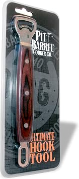 Pit Barrel Cooker Co. Ultimate Hook Tool, Stainless Steel BBQ Tool with Bottle Opener