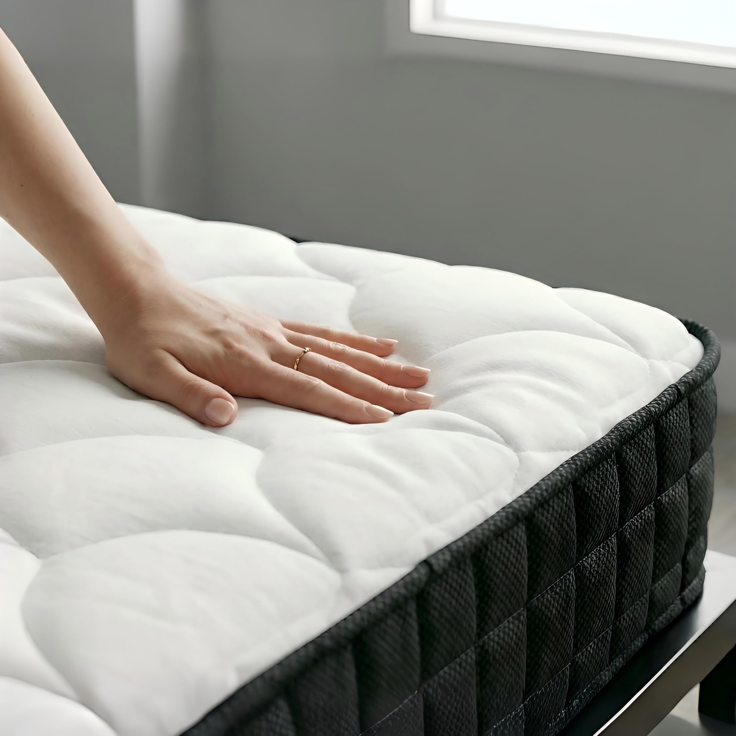 Nyture Matelas 90x190 - Mousse A Mémoire 12cm - Matelas Ergonomique - Fermeté Moyenne -Soutien Parfait (Matelas 90x190x12cm) - 5